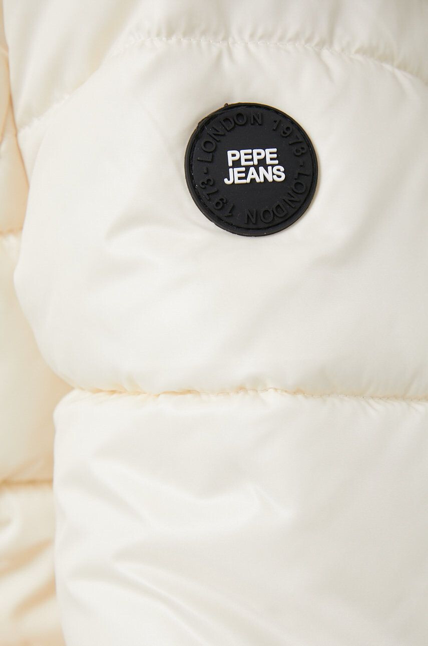 Pepe Jeans Bunda June dámská béžová barva zimní - Pepit.cz