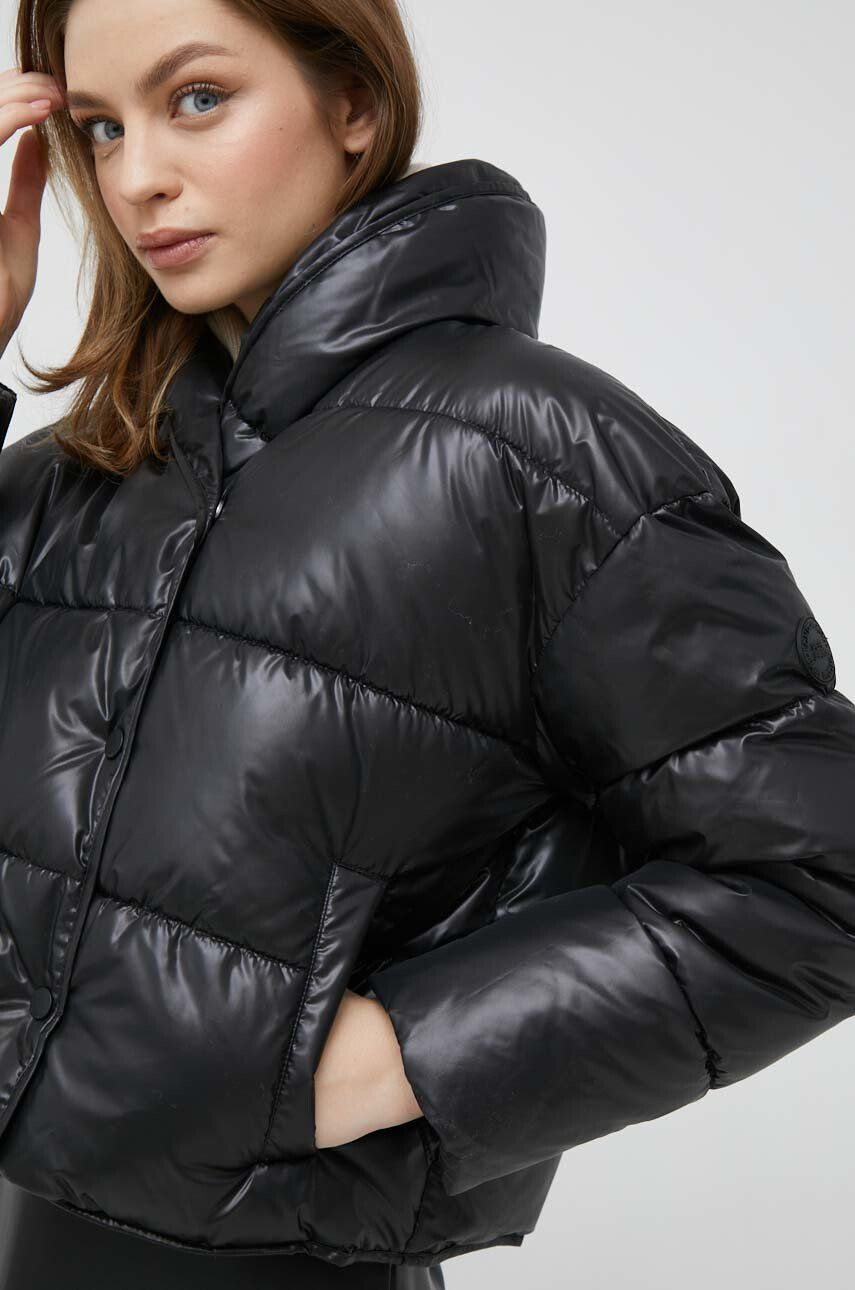 Pepe Jeans Bunda Rain dámská černá barva zimní oversize - Pepit.cz