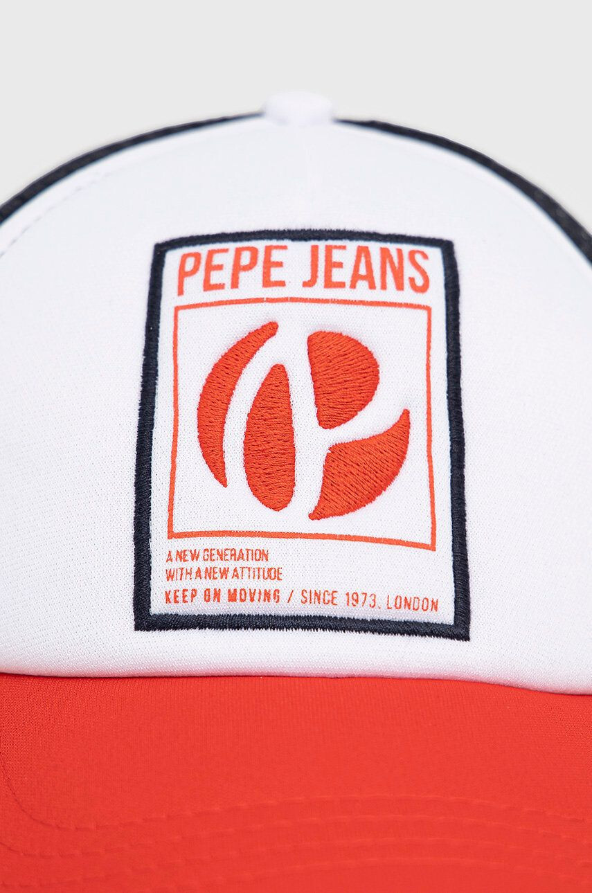 Pepe Jeans Čepice Terry tmavomodrá barva s aplikací - Pepit.cz