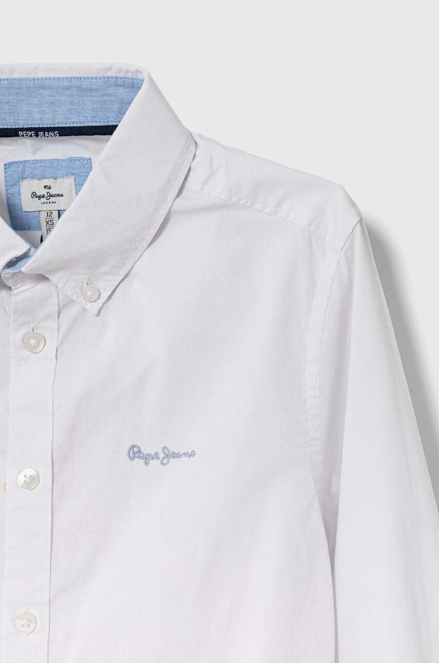 Pepe Jeans Dětská bavlněná košile bílá barva - Pepit.cz