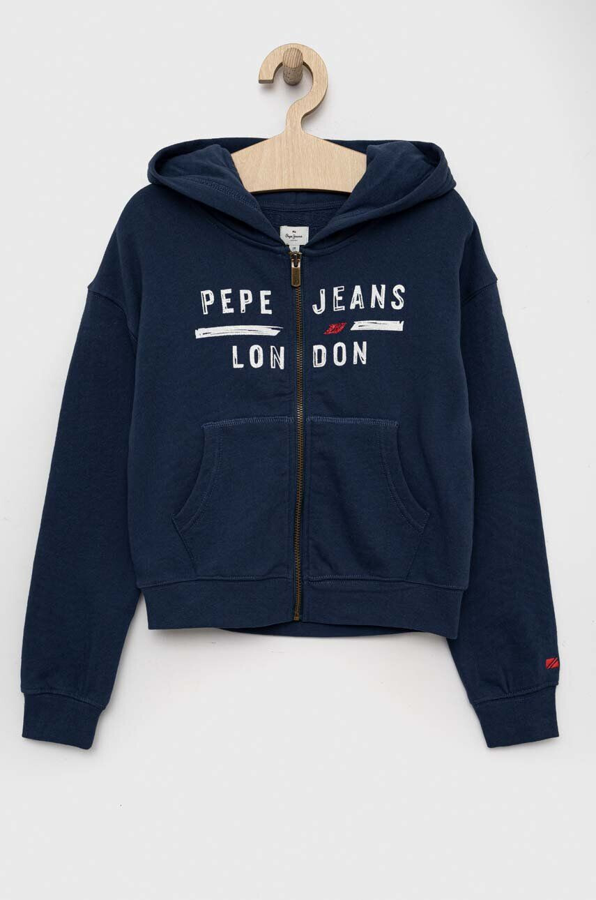 Pepe Jeans Dětská bavlněná mikina bílá barva s potiskem - Pepit.cz