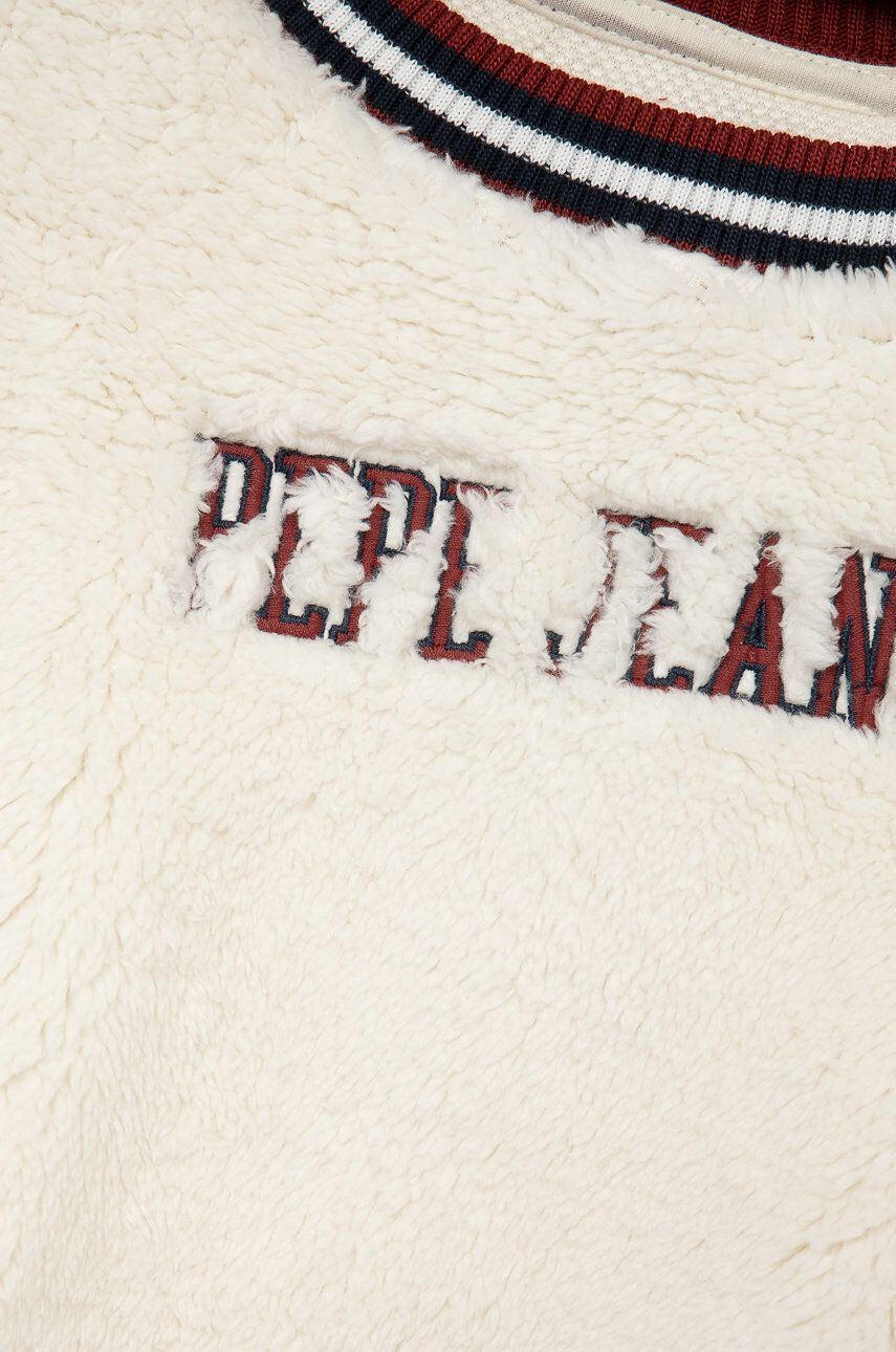 Pepe Jeans Dětská mikina Emily béžová barva s aplikací - Pepit.cz