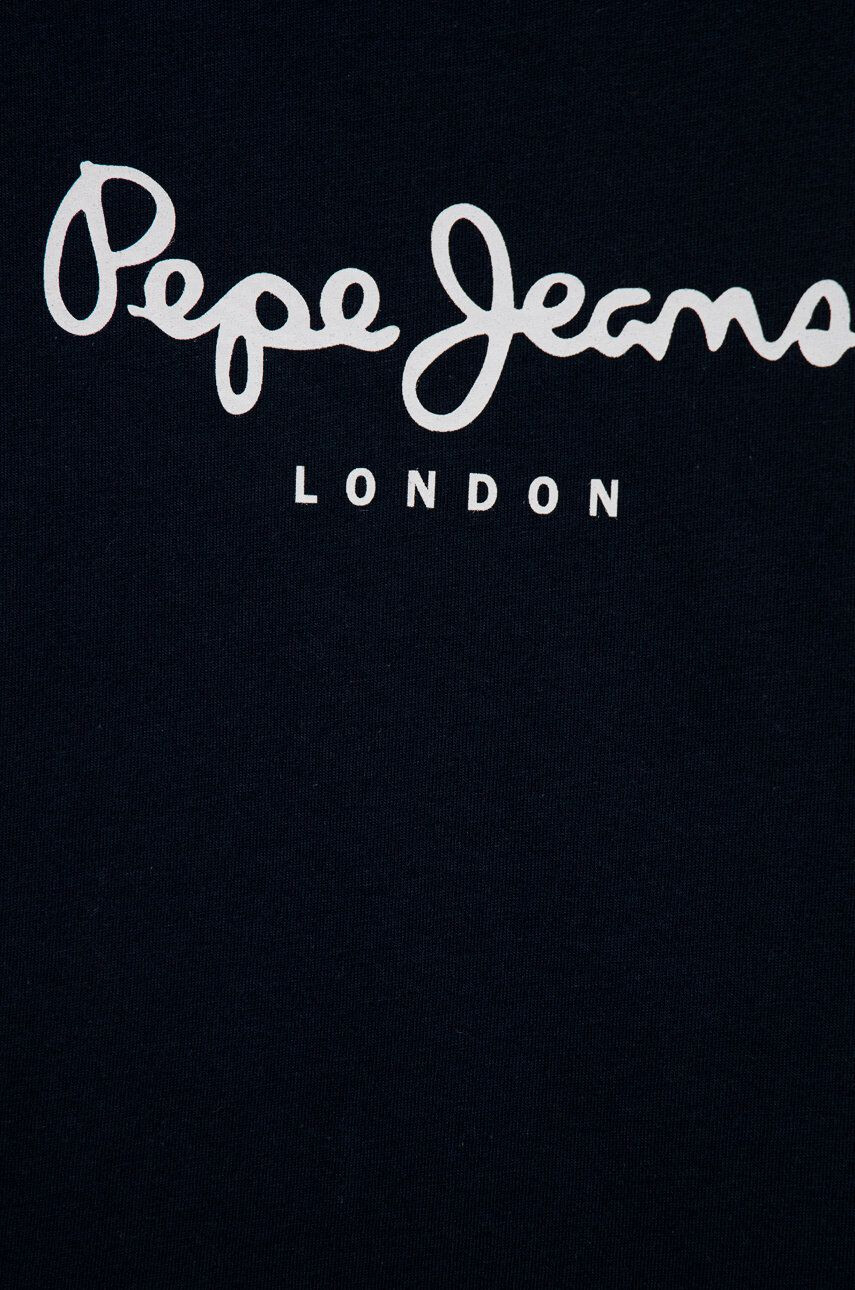 Pepe Jeans Dětské bavlněné tričko tmavomodrá barva s potiskem - Pepit.cz