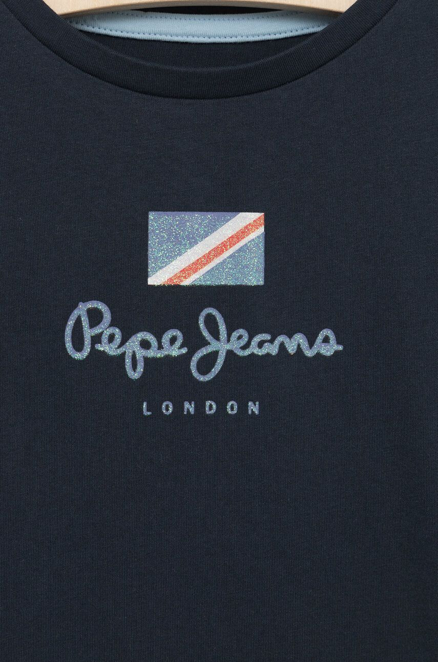 Pepe Jeans Dětské bavlněné tričko tmavomodrá barva - Pepit.cz