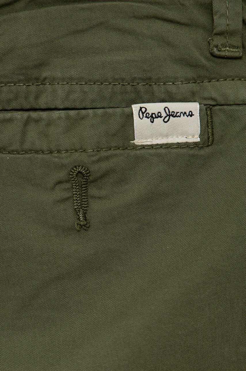 Pepe Jeans Dětské kraťasy zelená barva nastavitelný pas - Pepit.cz