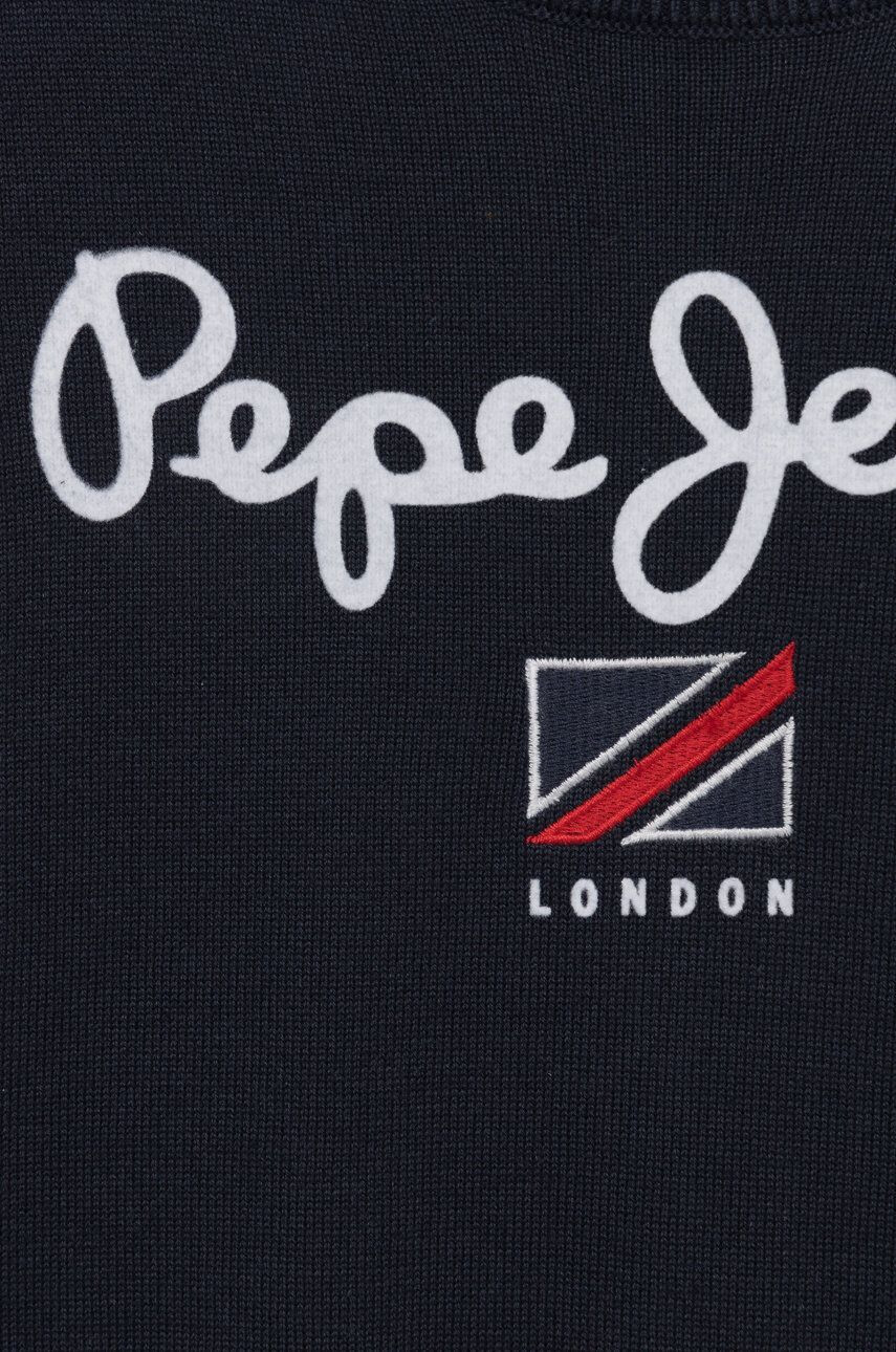 Pepe Jeans Dětský bavlněný svetr tmavomodrá barva lehký - Pepit.cz