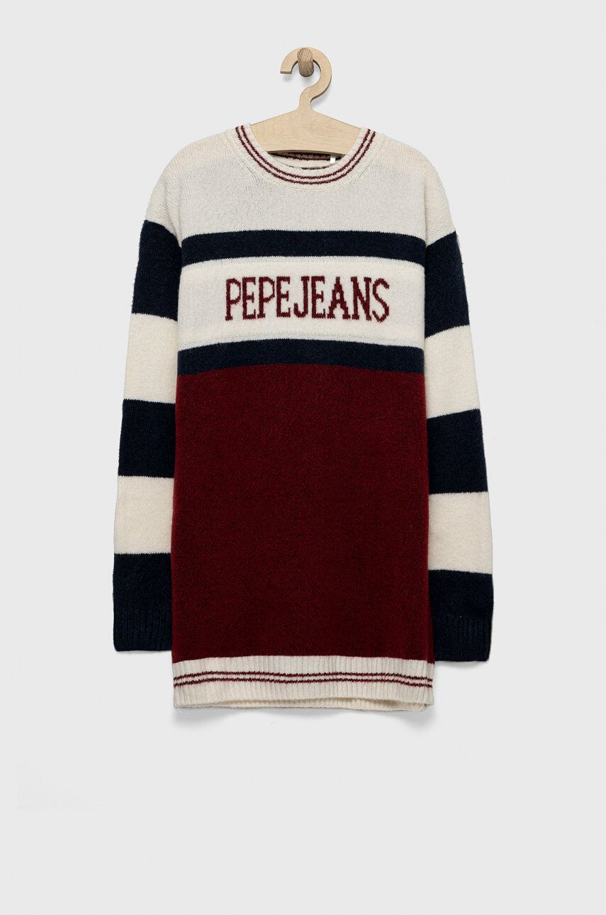 Pepe Jeans Dívčí šaty mini oversize - Pepit.cz