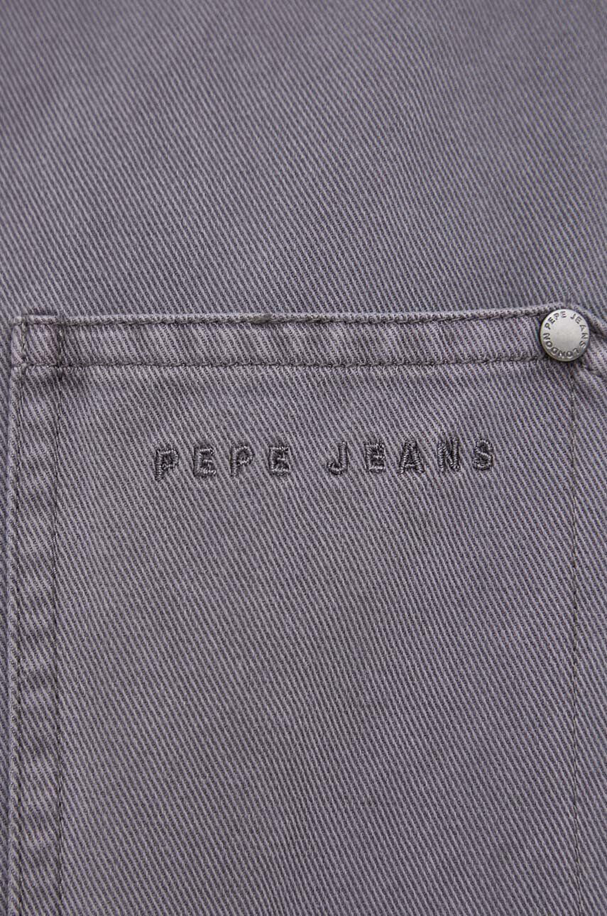 Pepe Jeans Džínová bunda Blaine pánská šedá barva přechodná - Pepit.cz