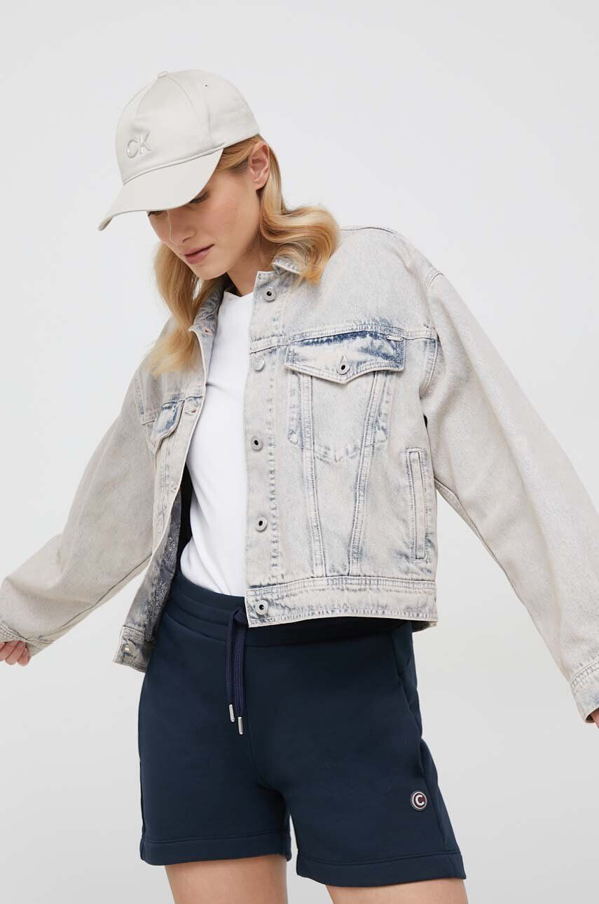 Pepe Jeans Džínová bunda Turner Rose dámská přechodná oversize - Pepit.cz