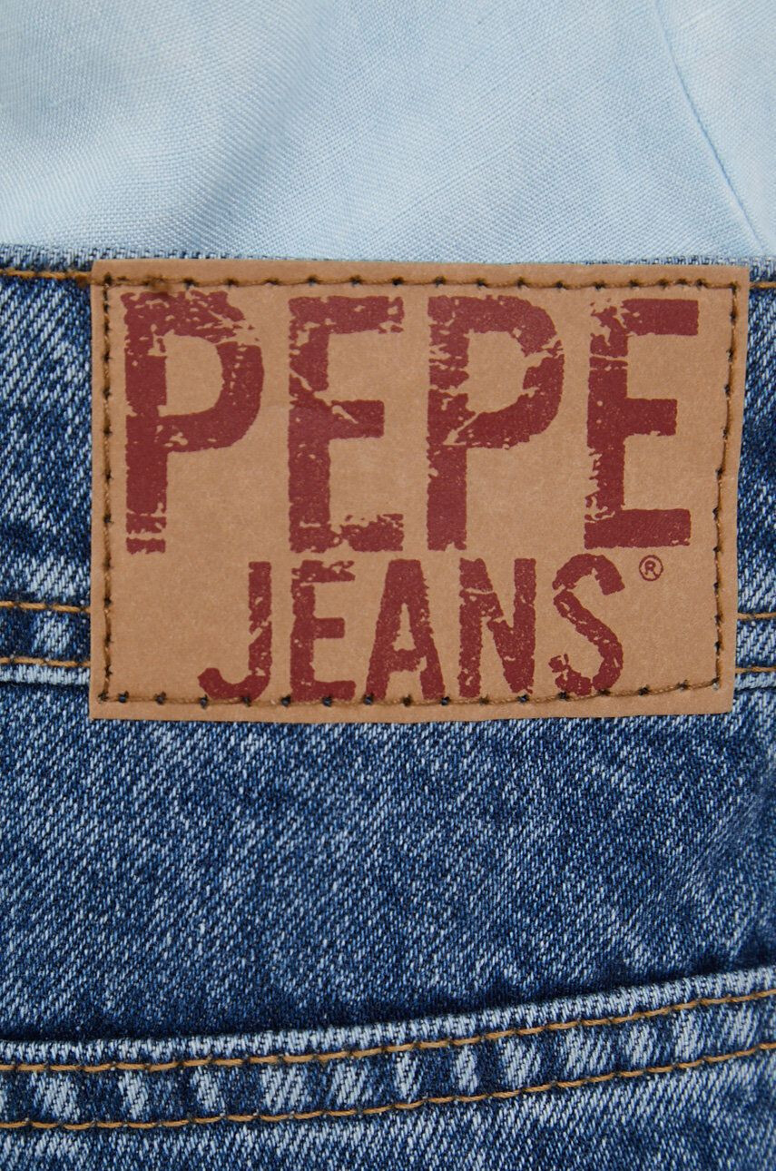 Pepe Jeans Džínové šortky dámské tmavomodrá barva medium waist - Pepit.cz