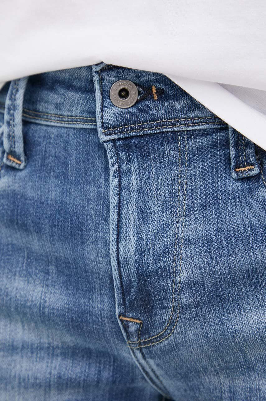 Pepe Jeans Džínové šortky Hatch Short pánské tmavomodrá barva - Pepit.cz