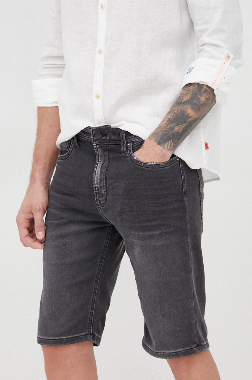 Pepe Jeans Džínové šortky Jack Short Black - Pepit.cz