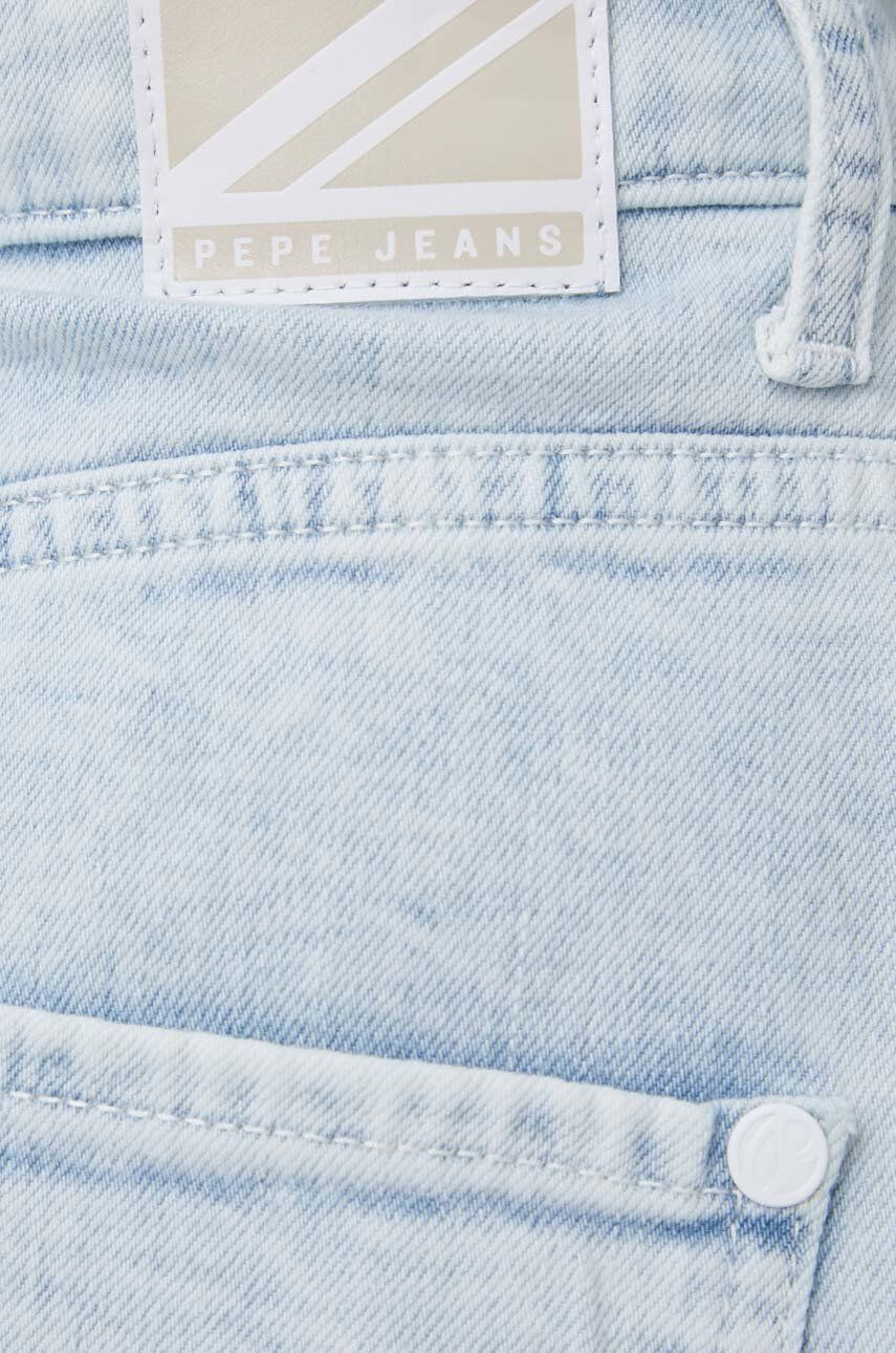 Pepe Jeans Džínové šortky Rachel Short Tie Dye dámské vzorované high waist - Pepit.cz