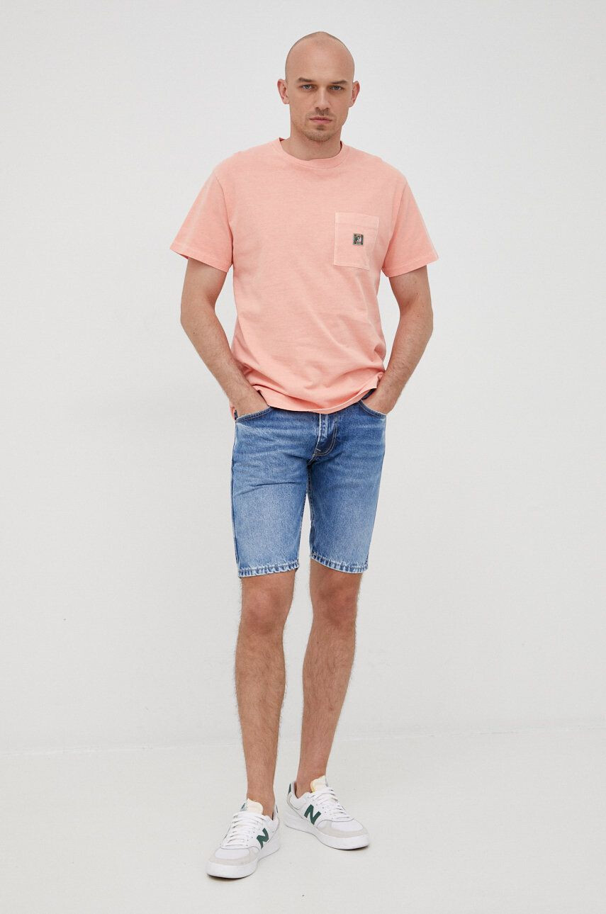 Pepe Jeans Džínové šortky Stanley Short Logo pánské - Pepit.cz