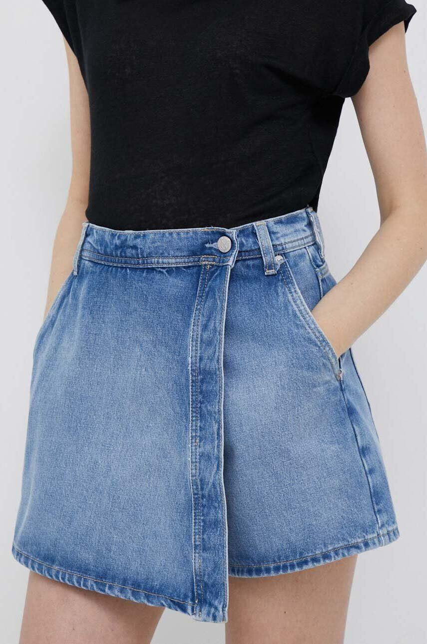 Pepe Jeans Džínové šortky Tammy dámské hladké high waist - Pepit.cz