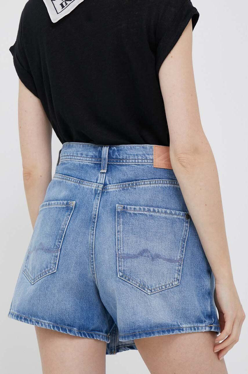 Pepe Jeans Džínové šortky Tammy dámské hladké high waist - Pepit.cz