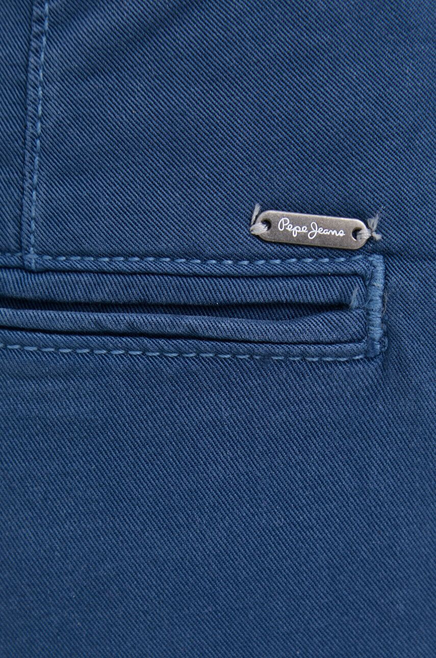 Pepe Jeans Kalhoty dámské tmavomodrá barva high waist - Pepit.cz