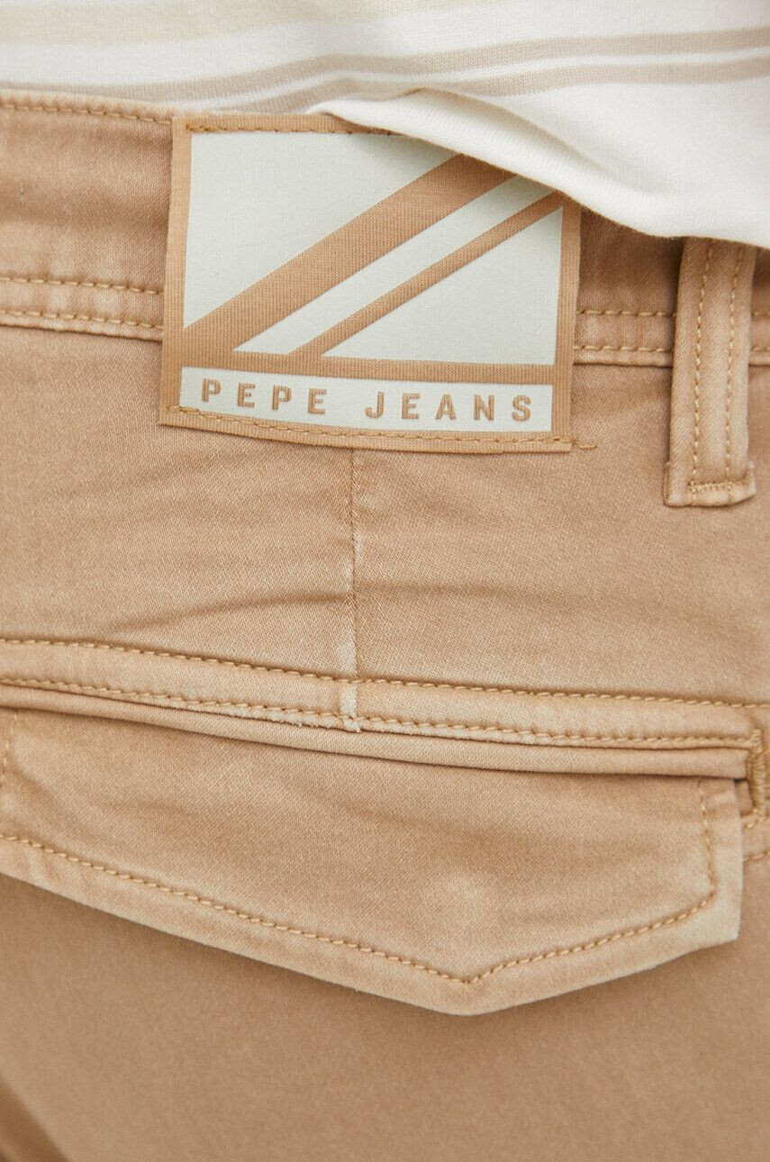 Pepe Jeans Kalhoty Jared pánské béžová barva - Pepit.cz