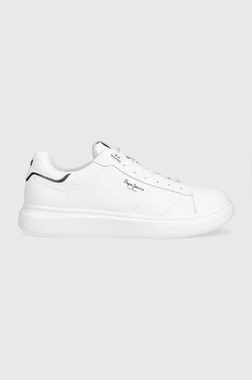 Pepe Jeans Kožené sneakers boty EATON bílá barva PMS30896 - Pepit.cz