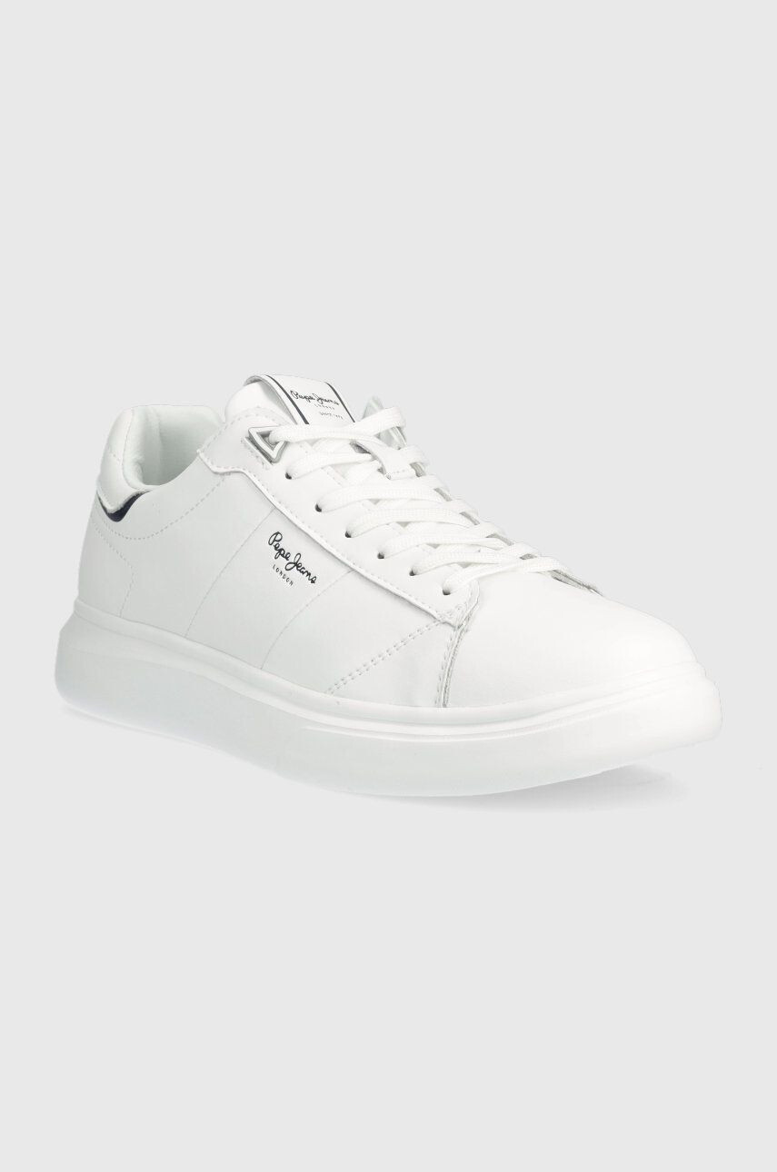 Pepe Jeans Kožené sneakers boty EATON bílá barva PMS30896 - Pepit.cz