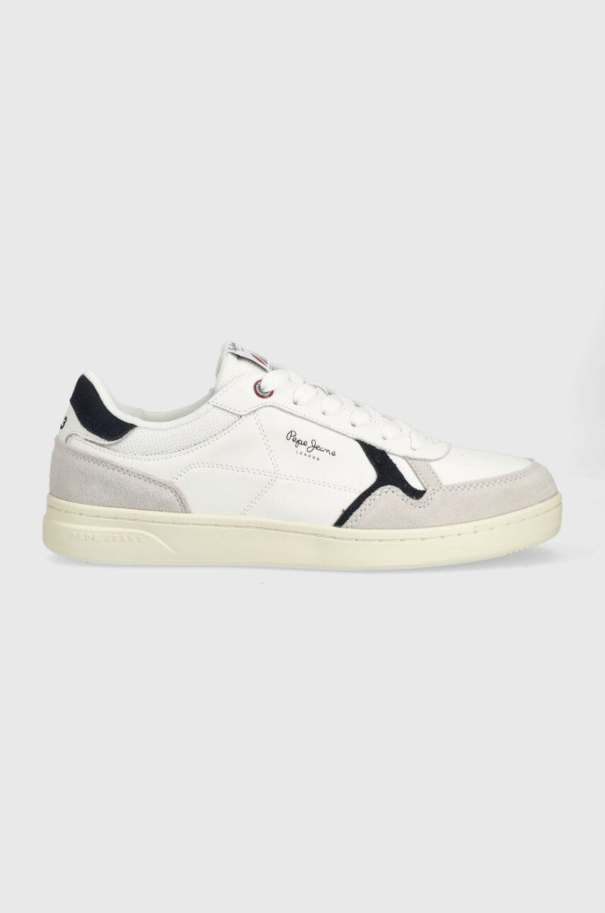 Pepe Jeans Kožené sneakers boty KORE bílá barva PMS30898 - Pepit.cz