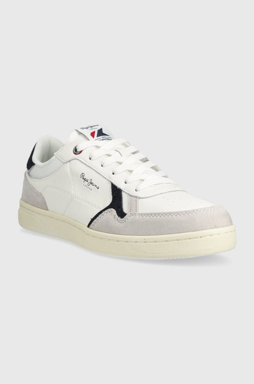 Pepe Jeans Kožené sneakers boty KORE bílá barva PMS30898 - Pepit.cz