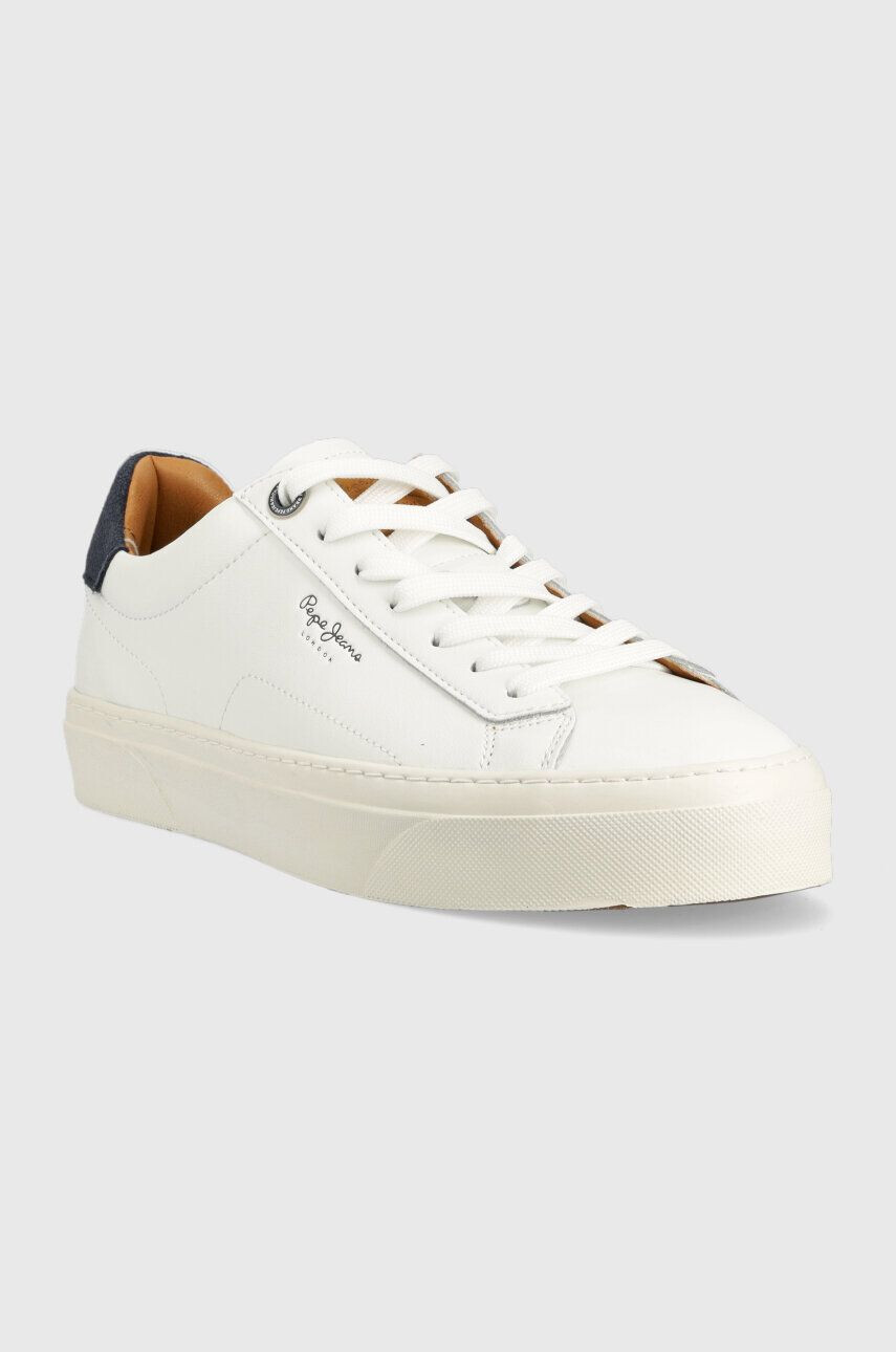 Pepe Jeans Kožené sneakers boty YOGI bílá barva PMS30930 - Pepit.cz