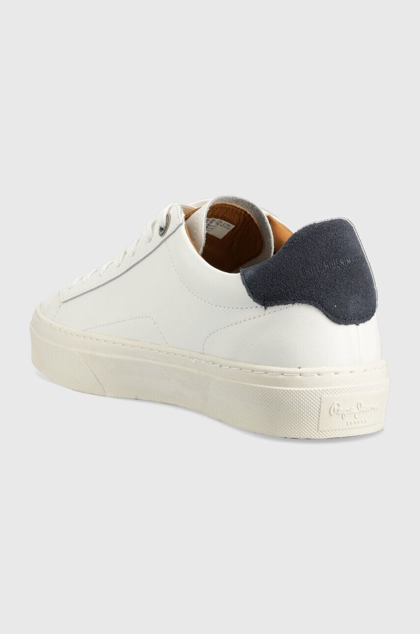 Pepe Jeans Kožené sneakers boty YOGI bílá barva PMS30930 - Pepit.cz