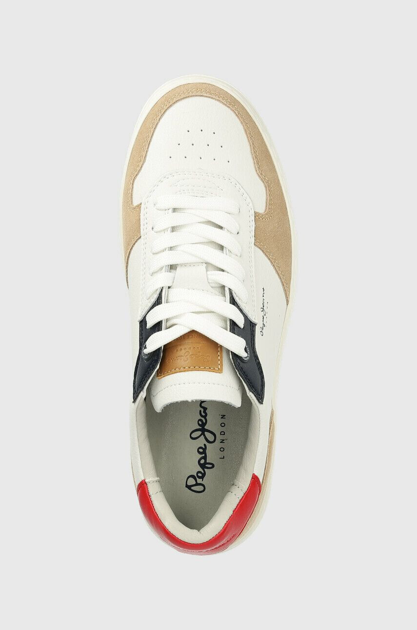 Pepe Jeans Kožené sneakers boty YOGI hnědá barva PMS30929 - Pepit.cz