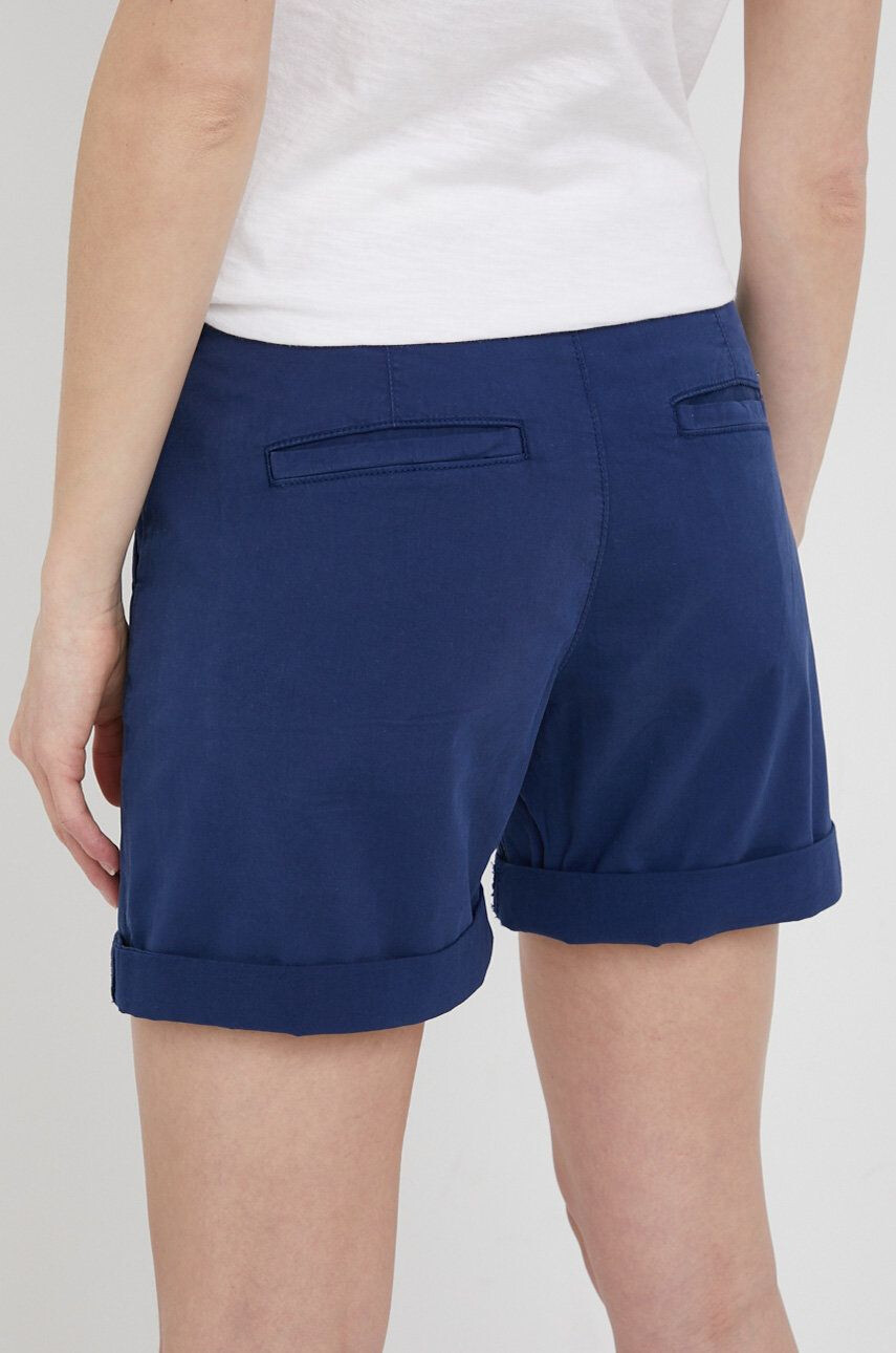 Pepe Jeans Kraťasy Junie dámské zelená barva hladké medium waist - Pepit.cz