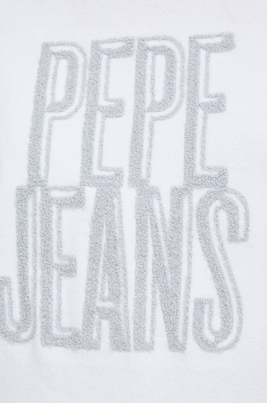 Pepe Jeans Mikina dámská bílá barva s aplikací - Pepit.cz