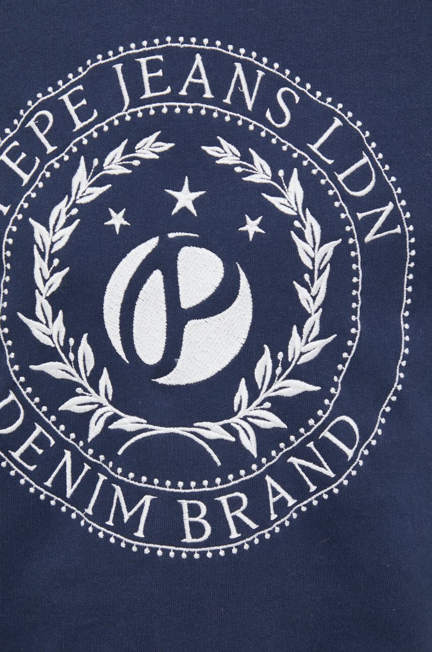 Pepe Jeans Mikina dámská tmavomodrá barva s aplikací - Pepit.cz