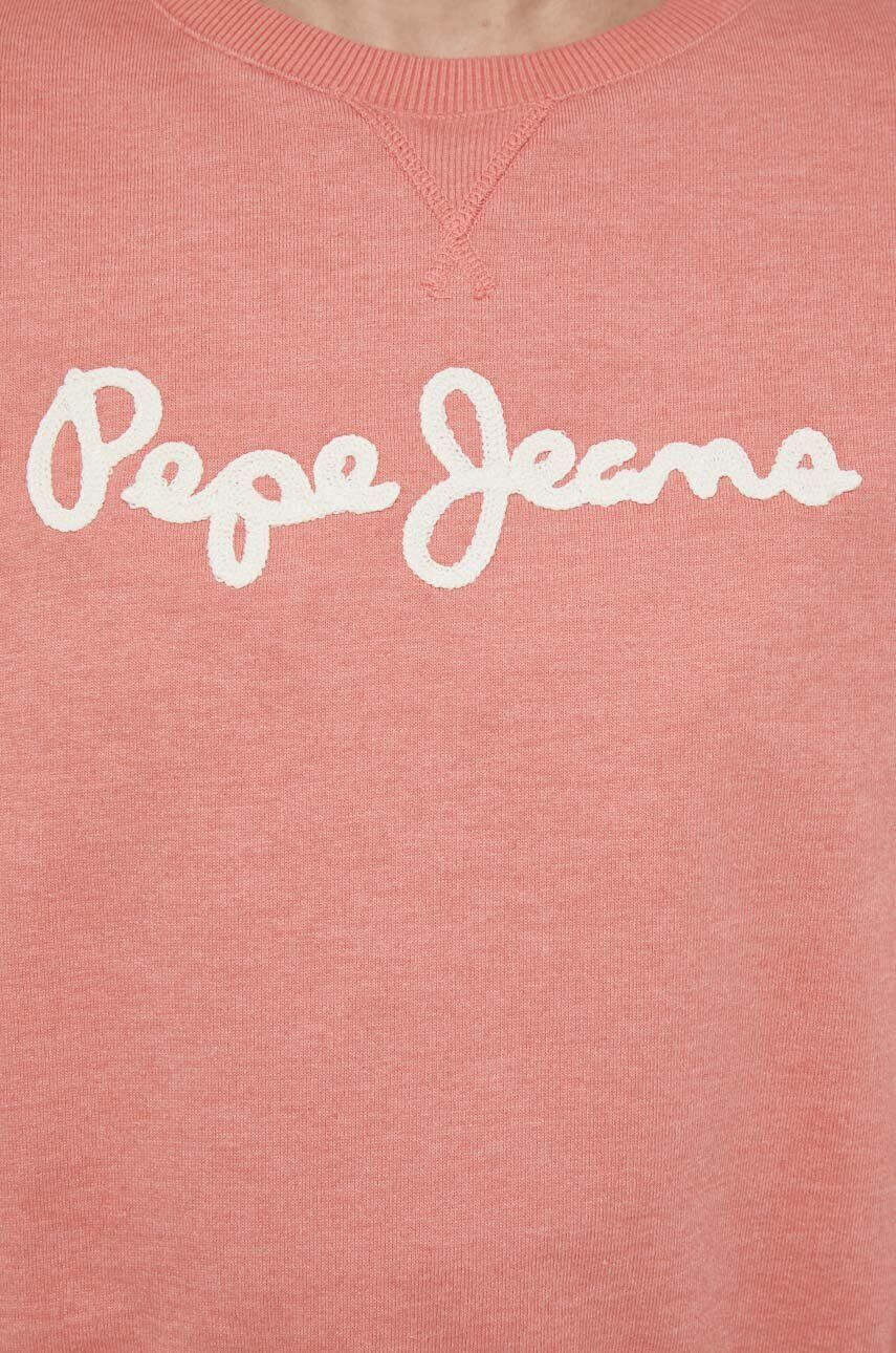 Pepe Jeans Mikina dámská oranžová barva vzorovaná - Pepit.cz