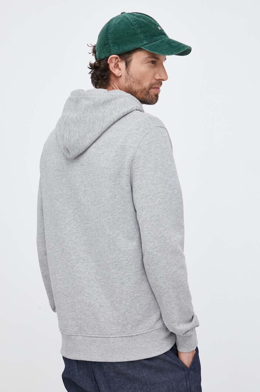 Pepe Jeans Mikina Edward Hoodie pánská šedá barva s kapucí s potiskem - Pepit.cz