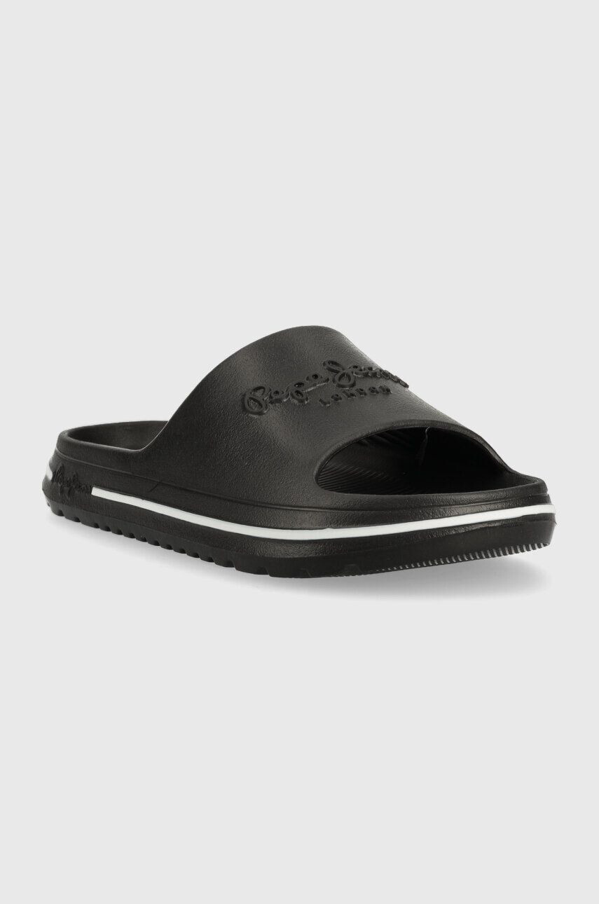 Pepe Jeans Pantofle BEACH SLIDE dámské černá barva PLS70131 - Pepit.cz