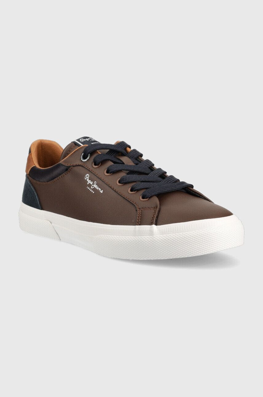 Pepe Jeans Sneakers boty Kenton Court hnědá barva - Pepit.cz