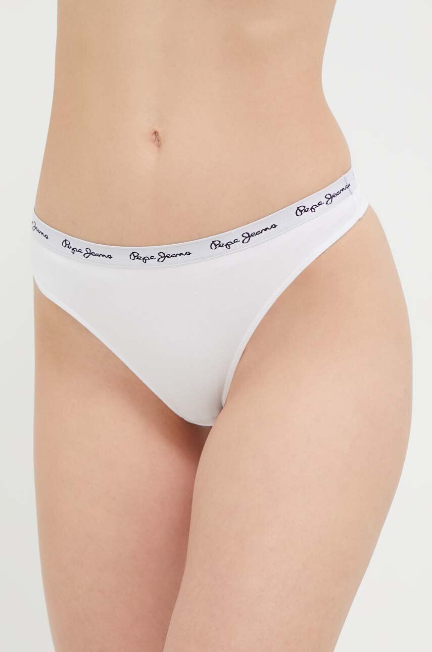 Pepe Jeans Tanga 3-pack červená barva - Pepit.cz