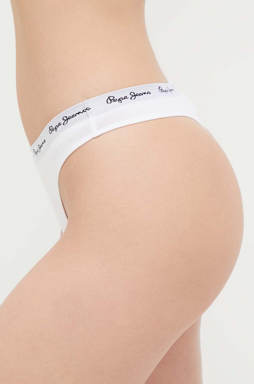 Pepe Jeans Tanga 3-pack červená barva - Pepit.cz