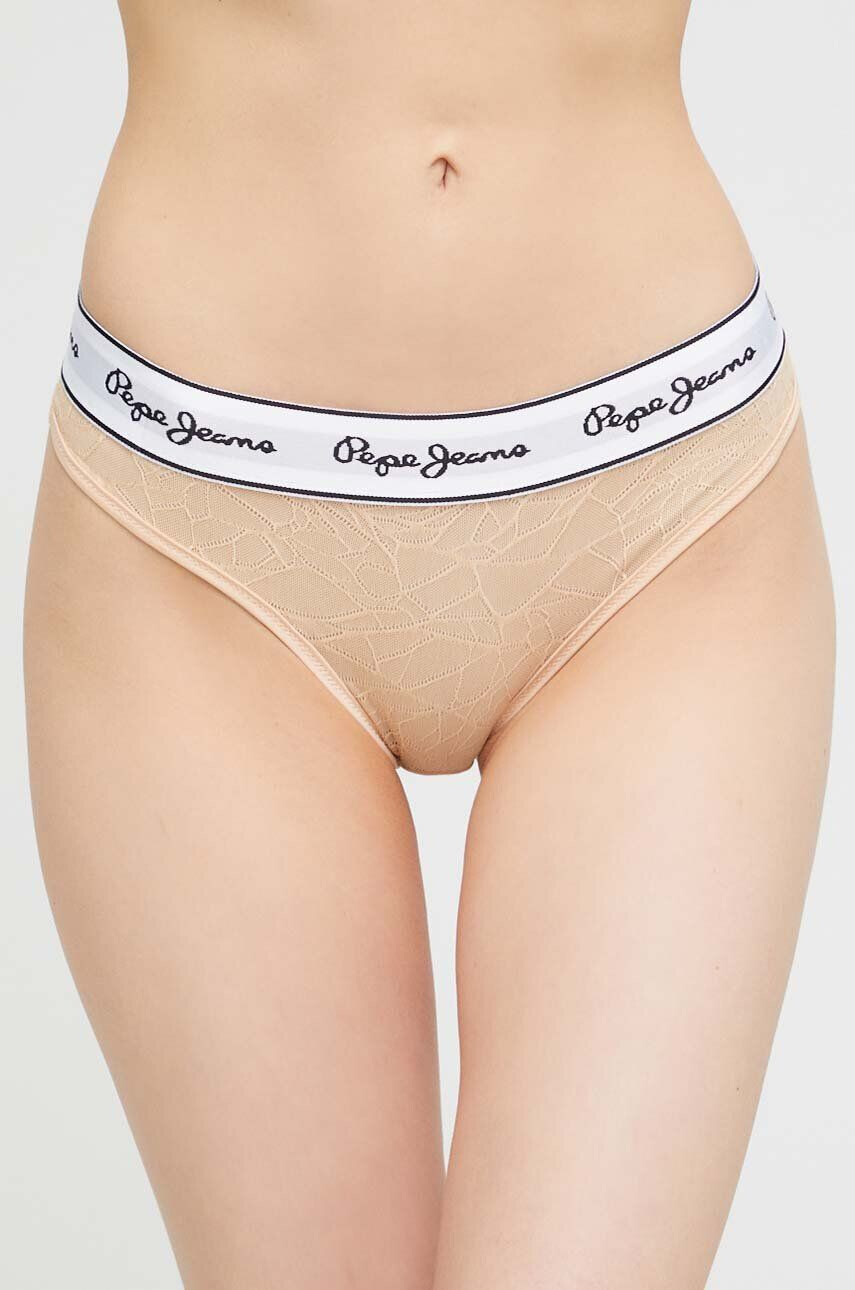 Pepe Jeans Tanga béžová barva - Pepit.cz