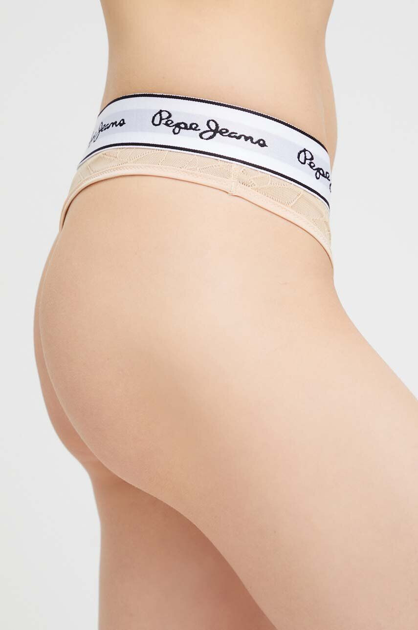 Pepe Jeans Tanga béžová barva - Pepit.cz