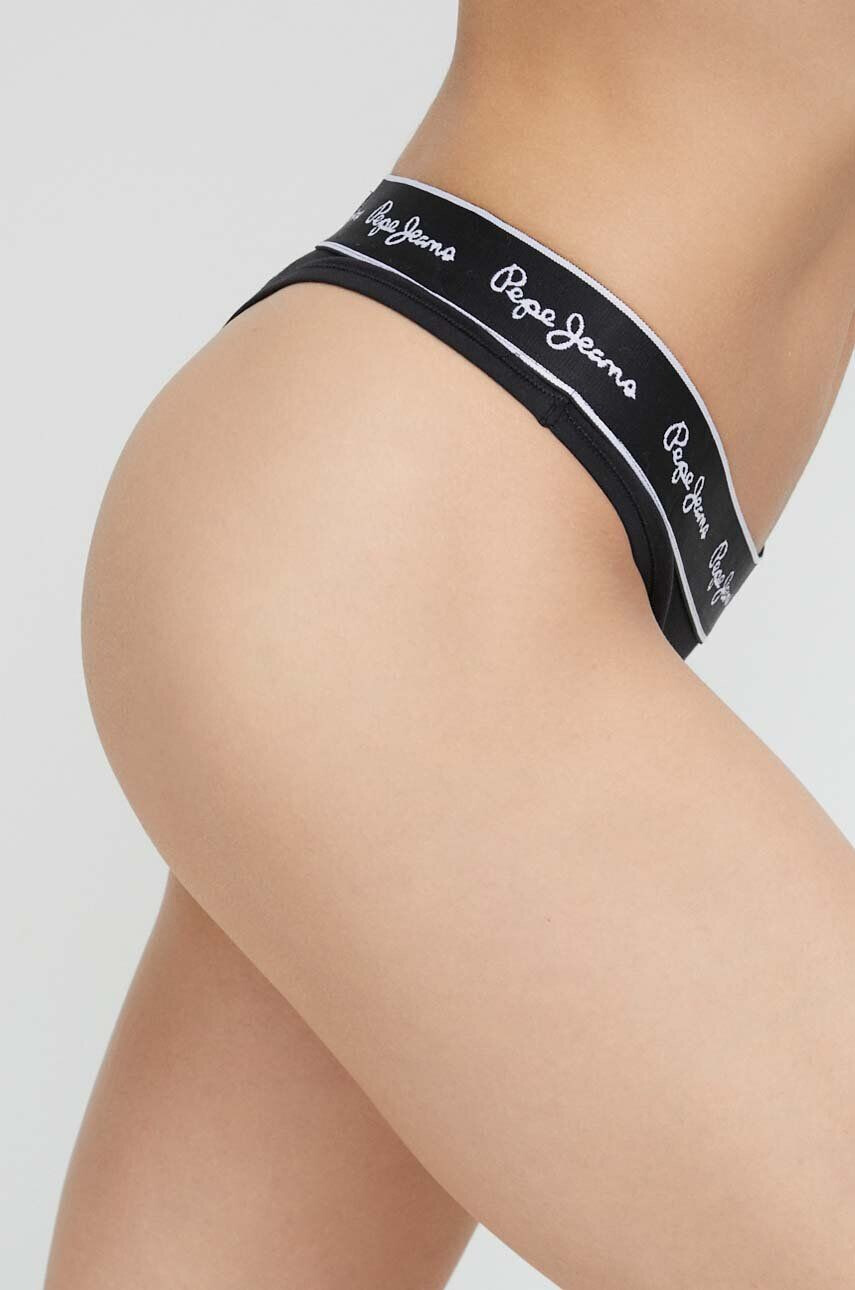 Pepe Jeans Tanga černá barva - Pepit.cz