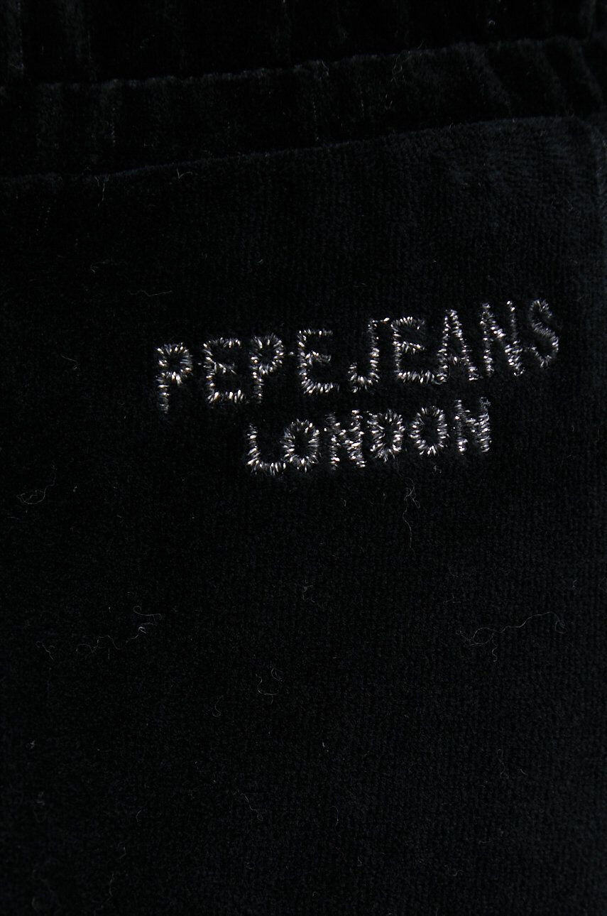 Pepe Jeans Tepláky Cora dámské černá barva hladké - Pepit.cz