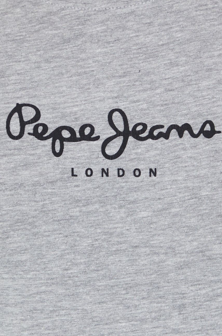 Pepe Jeans Tričko s dlouhým rukávem šedá barva - Pepit.cz