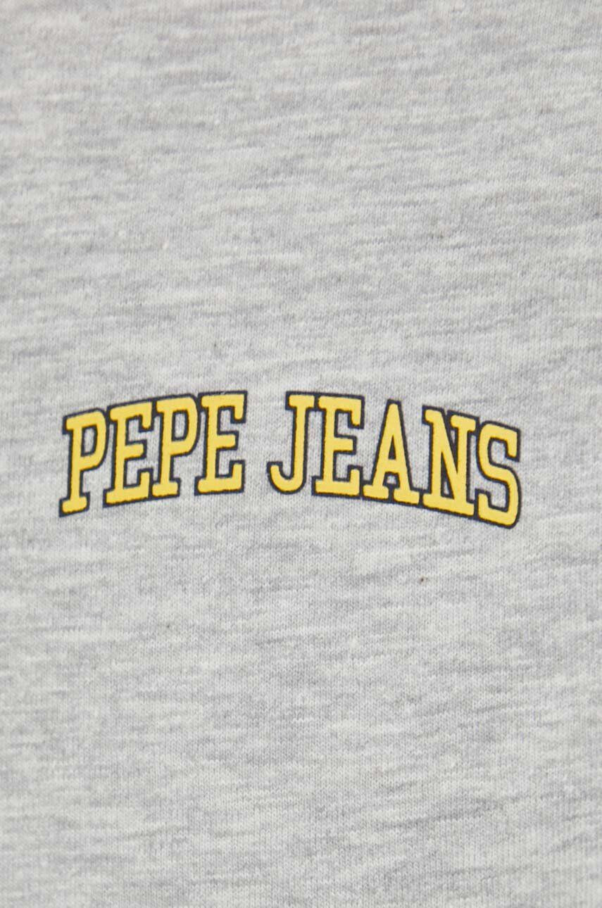 Pepe Jeans Tričko šedá barva s potiskem - Pepit.cz