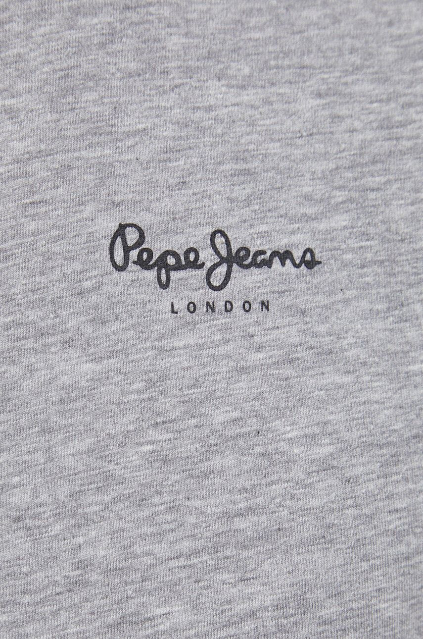 Pepe Jeans Tričko Original Basic 2 Long šedá barva melanžové - Pepit.cz