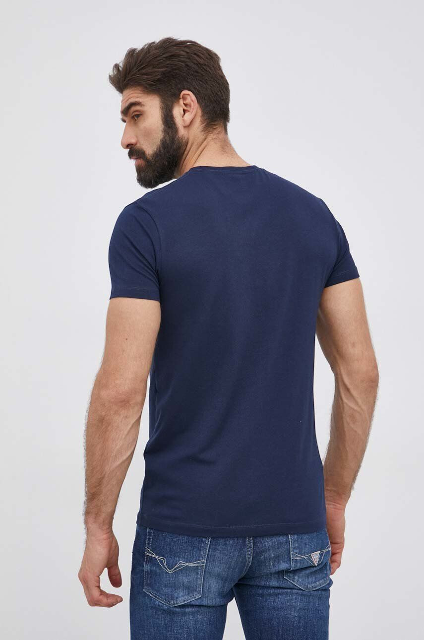 Pepe Jeans Tričko Original Stretch pánské tmavomodrá barva s potiskem - Pepit.cz