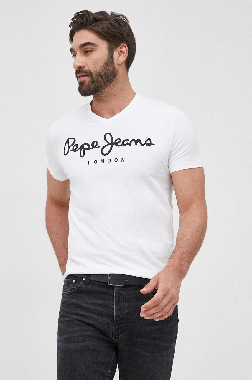 Pepe Jeans Tričko Original Stretch V N - Pepit.cz