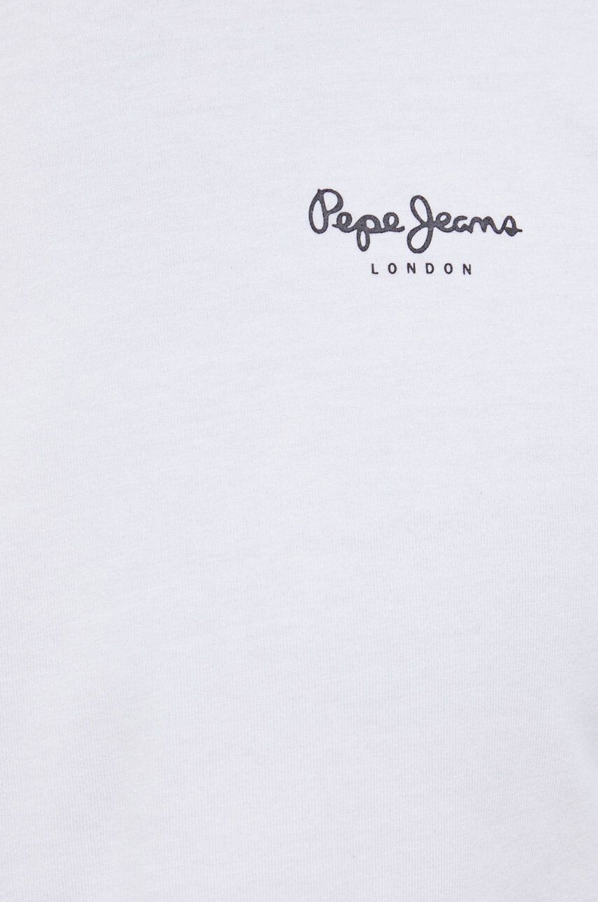 Pepe Jeans Tričko s dlouhým rukávem Original Basic 2 bílá barva hladké - Pepit.cz