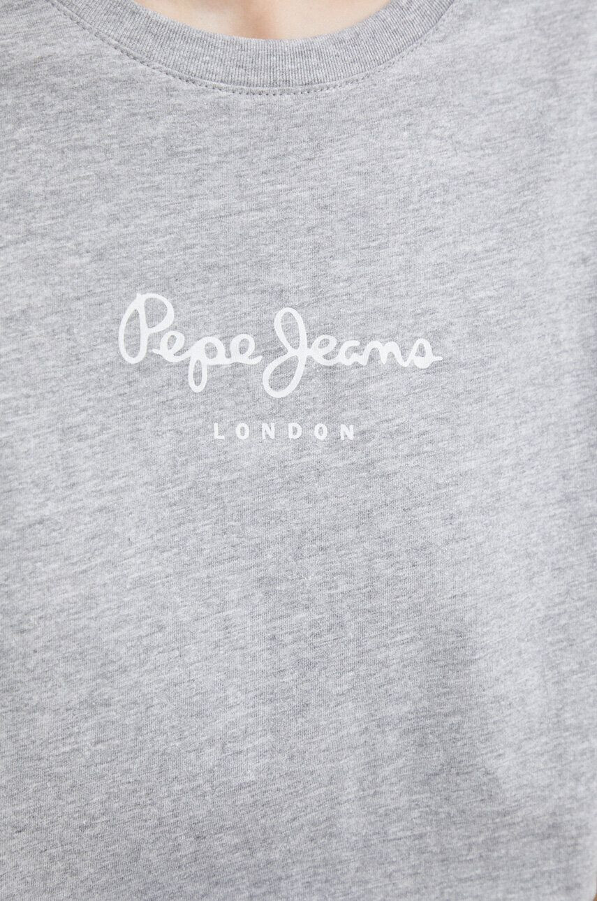 Pepe Jeans Tričko Wendy šedá barva - Pepit.cz