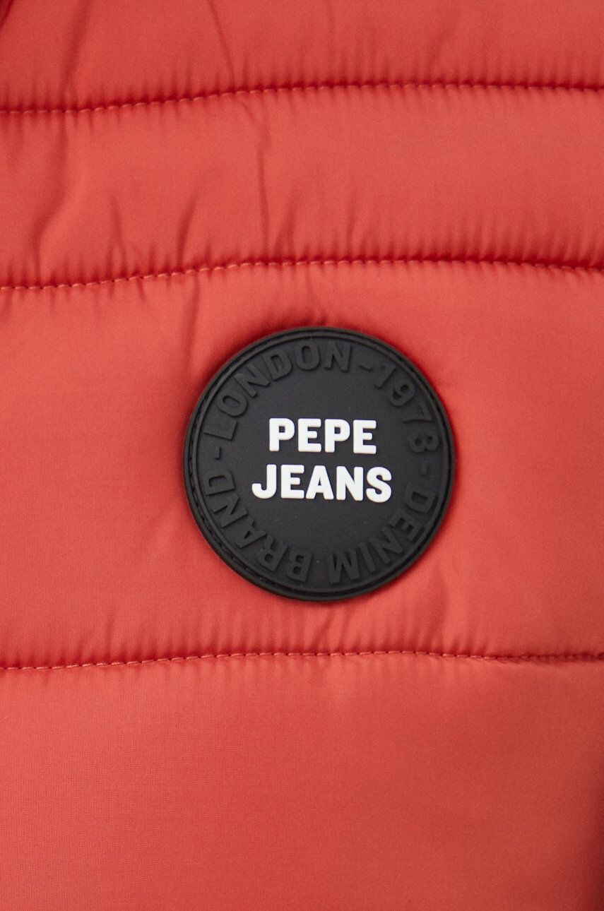 Pepe Jeans Vesta červená barva - Pepit.cz